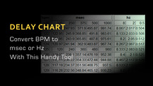 bpm to delay time chart